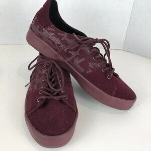 Creative Recreation, Burgundy Leather tie sneaker, US 8, EU 41